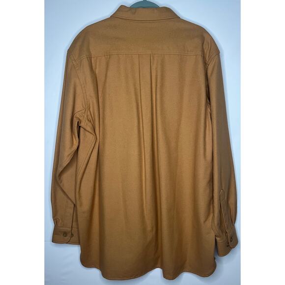 L.L. Bean men’s chamois cloth button down shirt camel color 100% Cotton XL-Tall - Picture 2 of 4